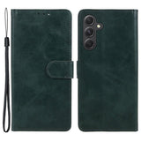 Samsung Galaxy M34 (5G) / F34 (5G) Kunstskinn Deksel m. Lommebok og Stropp - Mørke Grønn