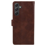 Samsung Galaxy M34 (5G) / F34 (5G) Kunstskinn Deksel m. Lommebok og Stropp - Mørkebrun