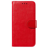 Xiaomi Redmi 12C Kunstskinn Deksel m. Lommebok og Stropp - Rød