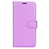 Samsung Galaxy M34 (5G) / F34 (5G) Litchi Kunstskinn Deksel m. Lommebok - Lilla