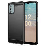 Nokia G42 Brushed Carbon Fiber Plast Deksel - Svart