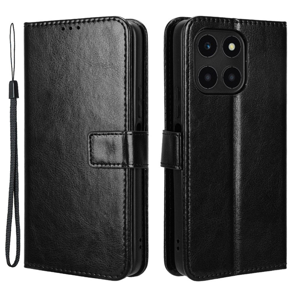 EIDERWOOD Honor X6a Kunstskinn Flip Deksel m. Strop - Svart
