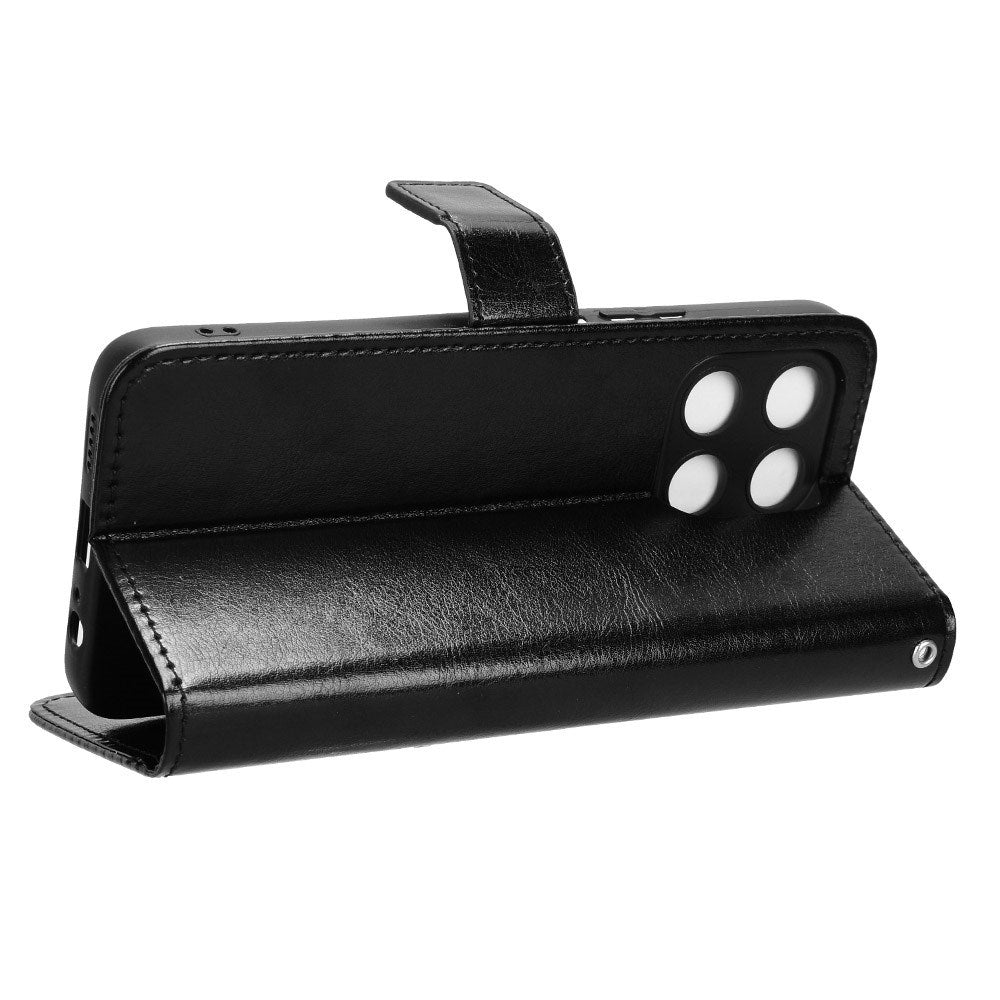 EIDERWOOD Honor X6a Kunstskinn Flip Deksel m. Strop - Svart