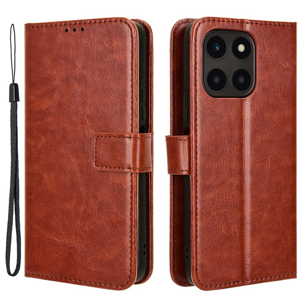 EIDERWOOD Honor X6a Kunstskinn Flip Deksel m. Strop - Brun