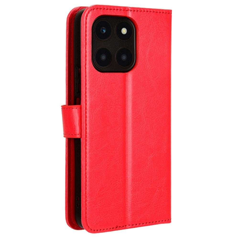 EIDERWOOD Honor X6a Kunstskinn Flip Deksel m. Strop - Rød