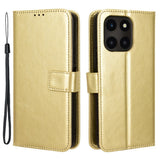 EIDERWOOD Honor X6a Kunstskinn Flip Deksel m. Strop - Gull