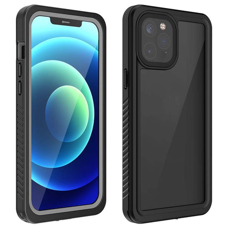iPhone 12 Pro IP68 Støv- & Vanntett Deksel - Gjennomsiktig / Svart