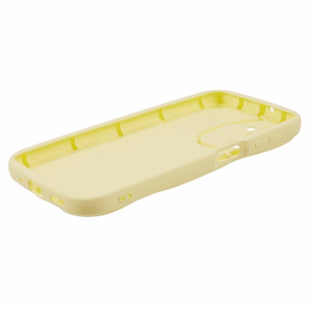 EIDERWOOD Samsung Galaxy S23 FE Fleksibelt Plast Deksel med Bølgete Kanter - Gul
