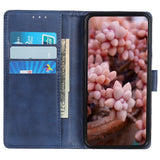 Samsung Galaxy A15 (5G) / A15 Flippdeksel i Kunstskinn med Lommebok - Mørke Blå