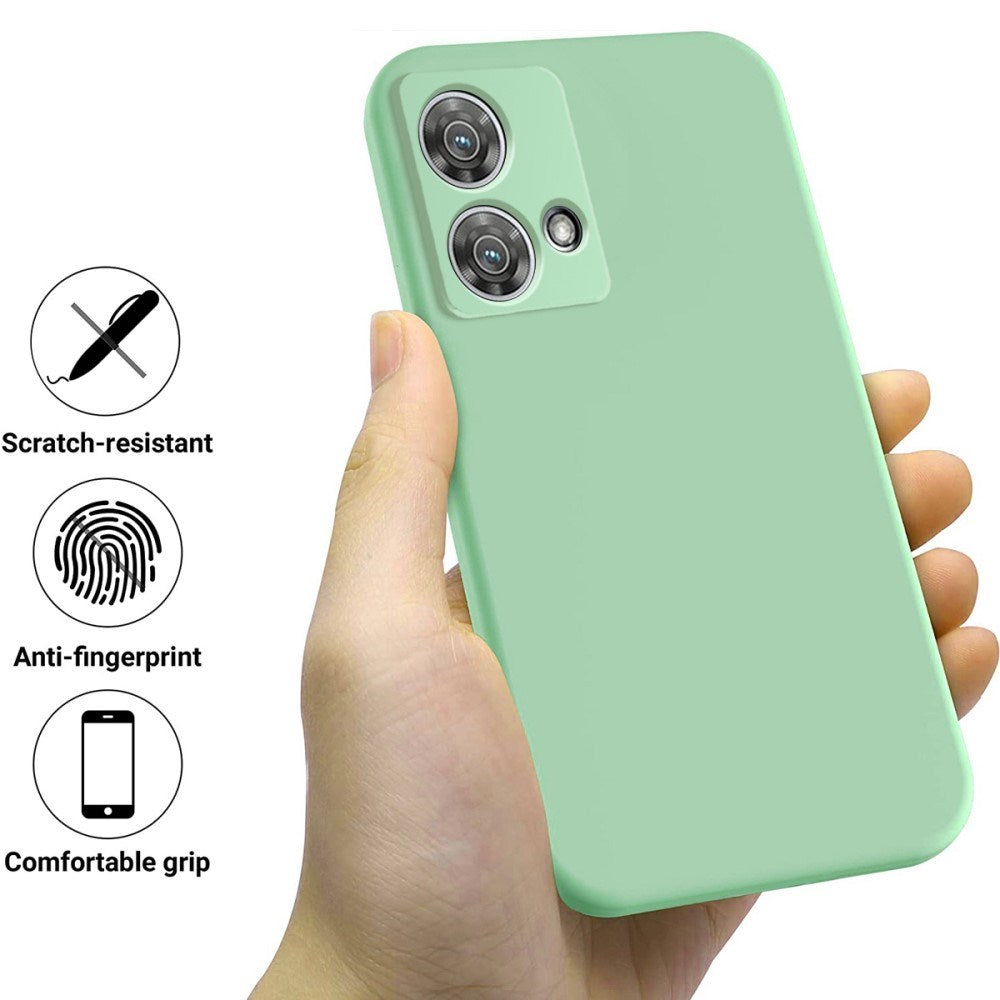 EIDERWOOD Motorola Edge 40 Neo Liquid Silikon Deksel med Stropp - Grønn