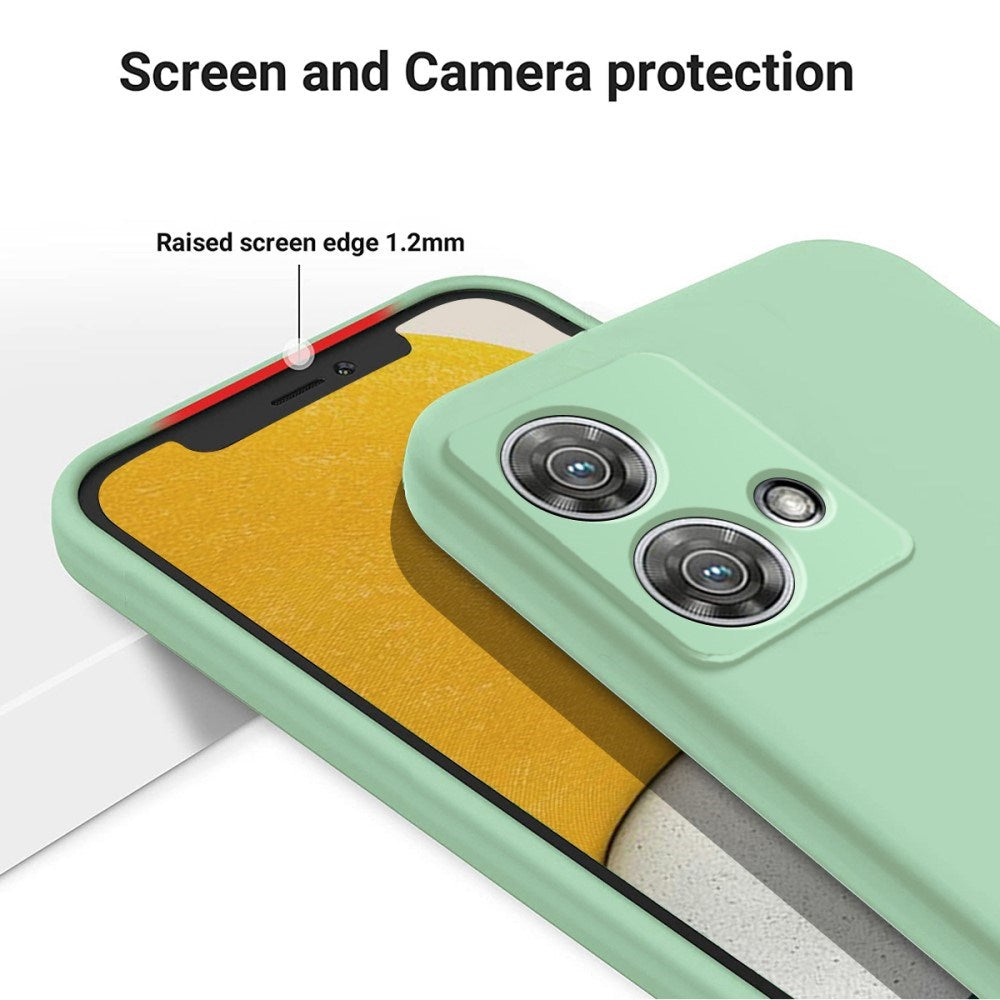 EIDERWOOD Motorola Edge 40 Neo Liquid Silikon Deksel med Stropp - Grønn