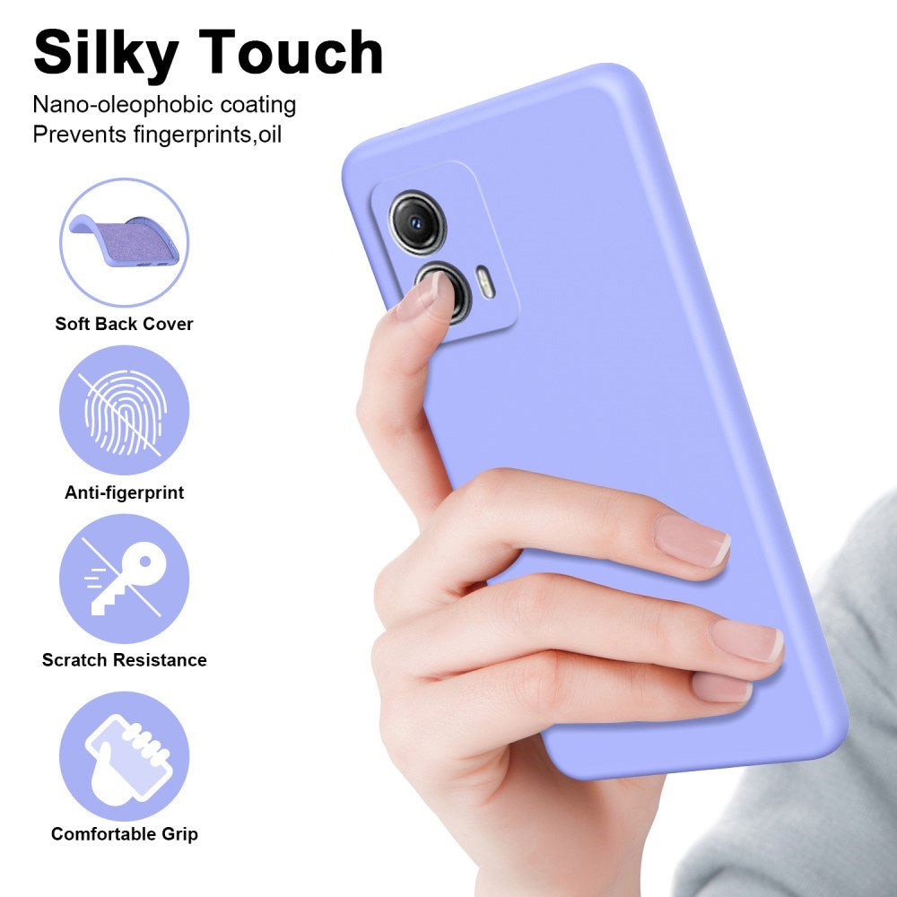 EIDERWOOD Motorola Moto G53 Liquid Silikon Deksel - Lilla
