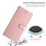 Samsung Galaxy A15 (5G) / A15 Flippdeksel i Skinn med Lommebok - Rose Gold
