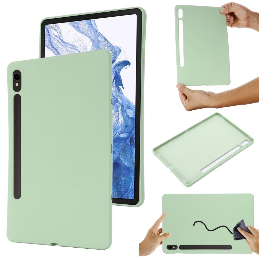 EIDERWOOD Samsung Galaxy Tab S10 FE / S9 FE Foret Silikon Deksel - Grønn