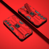 Samsung Galaxy S24+ (Plus) Håndverker Deksel med Kickstand - Rød