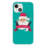iPhone 15 Plus Fleksibelt Plast Jul Deksel - Merry Christmas - Glad Julenisse