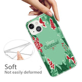 iPhone 15 Fleksibelt Plast Jul Deksel - Merry Christmas - Juleelementer