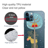 iPhone 15 Pro Max Fleksibelt Juledeksel i Plast - Reinsdyr