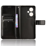 EIDERWOOD OnePlus Nord N30 SE (5G) / OPPO A79 (5G) Skinn Flip-Deksel med Lommebok og Stativfunksjon - Svart
