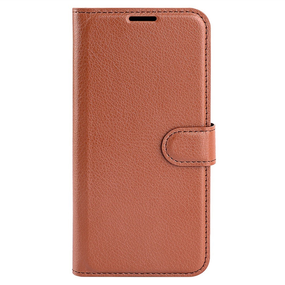 EIDERWOOD OPPO A79 (5G) Litchi Skinn Deksel med Lommebok og Stativfunksjon - Brun