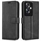 EIDERWOOD OPPO A79 (5G) / A2 (5G) Kunst Skinn Flippdeksel med Lommebok og Stativ - Svart