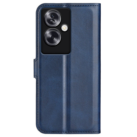 EIDERWOOD OPPO A79 (5G) / A2 (5G) Kunst Skinn Flippdeksel med Lommebok og Stativ - Blå