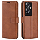 EIDERWOOD OPPO A79 (5G) / A2 (5G) Kunst Skinn Flippdeksel med Lommebok og Stativ - Lys Brun