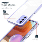 Samsung Galaxy A15 (5G) / A15 Hybrid Plast Deksel - Gjennomsiktig / Lilla