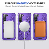 EIDERWOOD Robust Deksel for Samsung Galaxy S25+ / S24+ (Plus) med Støtte og Magsafe - Lilla