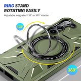 EIDERWOOD Robust Deksel for Samsung Galaxy S25+ / S24+ (Plus) med Støtte og Magsafe - Grønn