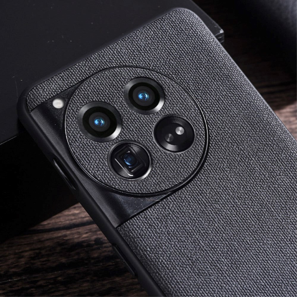 OnePlus 12 Stoffdekket Plastdeksel - Rød