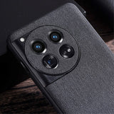 OnePlus 12 Stoffdekket Plastdeksel - Rød