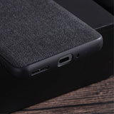 OnePlus 12 Stoffdekket Plastdeksel - Rød