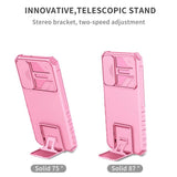 Samsung Galaxy A15 (5G) / A15 Deksel med Kickstand Og Cam Slider - Rosa