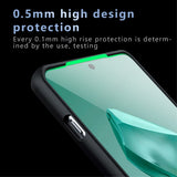OnePlus 12 Hybrid Plastdeksel - Gjennomsiktig / Svart