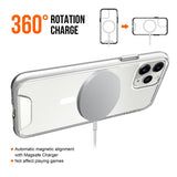 EIDERWOOD iPhone 11 Pro Max Hybrid Plast Deksel - MagSafe Kompatibel - Gjennomsiktig / Hvit