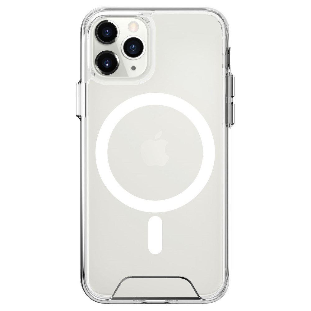 EIDERWOOD iPhone 11 Pro Max Hybrid Plast Deksel - MagSafe Kompatibel - Gjennomsiktig / Hvit