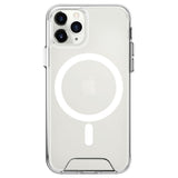 EIDERWOOD iPhone 11 Pro Max Hybrid Plast Deksel - MagSafe Kompatibel - Gjennomsiktig / Hvit
