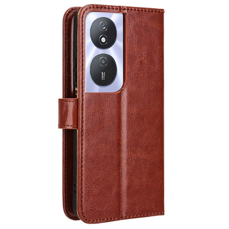 EIDERWOOD Honor X7b / 90 Smart Kunstskinn Flip Deksel m. Strop - Brun