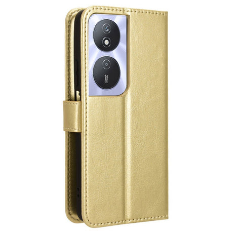 EIDERWOOD Honor X7b / 90 Smart Kunstskinn Flip Deksel m. Strop - Gull