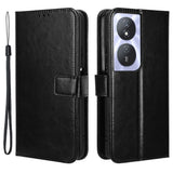 EIDERWOOD Honor X7b / 90 Smart Kunstskinn Flip Deksel m. Strop - Svart