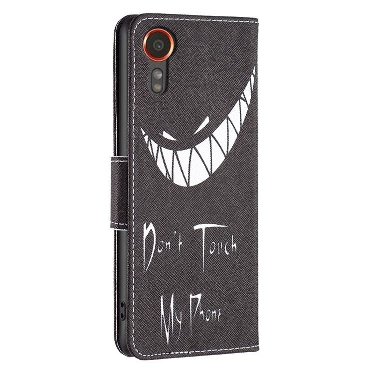 EIDERWOOD Samsung Galaxy Xcover 7 Flip Deksel med 2 Kortholdere - "Don't Touch My Phone"