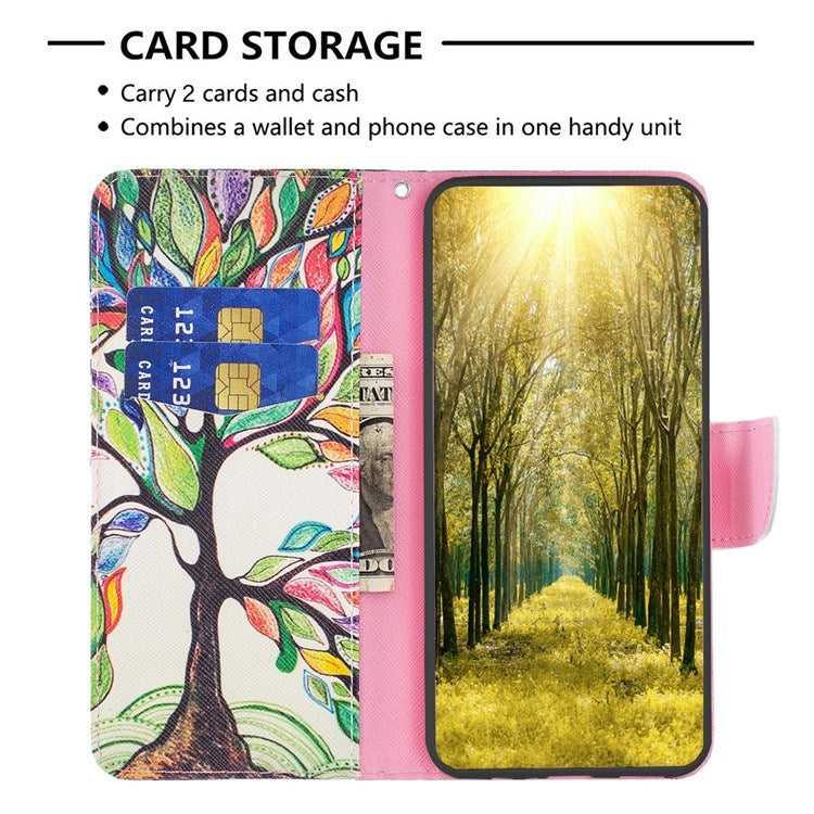 EIDERWOOD Samsung Galaxy Xcover 7 Flip Deksel med 2 Kortholdere - Fargerikt Tre