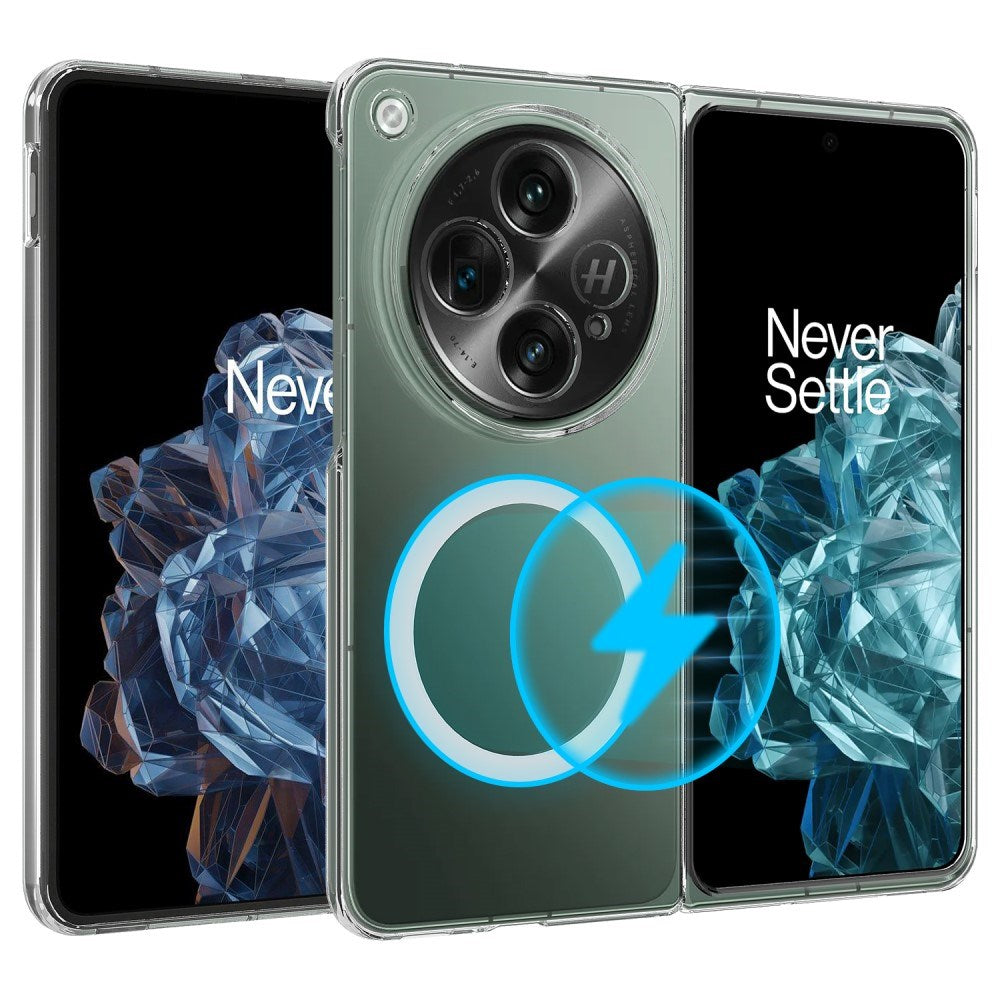 EIDERWOOD OnePlus Open Hard Plast Deksel - MagSafe Kompatibel - Gjennomsiktig