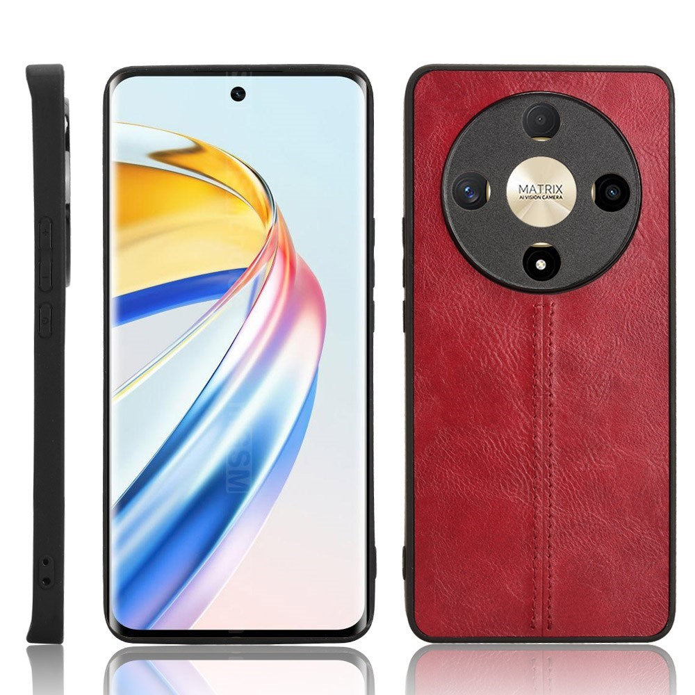 EIDERWOOD Honor Magic6 Lite (5G) Kunstskinn Bak Deksel - Rød
