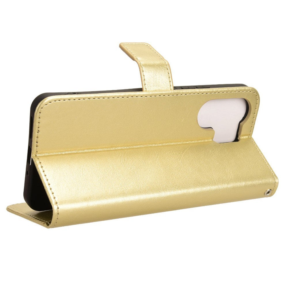 EIDERWOOD Xiaomi Redmi 13C (5G) Kunstskinn Flip Deksel m. Strop - Gull