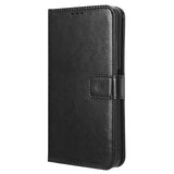 EIDERWOOD OnePlus 12R Kunst Skinn Flip Deksel med Stativ & Lommebok - Svart
