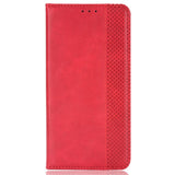 EIDERWOOD Honor Magic6 Pro (5G) Magnetisk Kunstskinn Flip Deksel - Rød