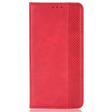 EIDERWOOD Honor Magic6 Pro (5G) Magnetisk Kunstskinn Flip Deksel - Rød