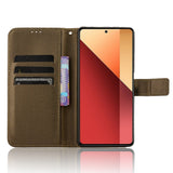EIDERWOOD Xiaomi Redmi Note 13 Pro (4G) / Poco M6 Pro  Flippdeksel med Stropp og Tekstur - Brun